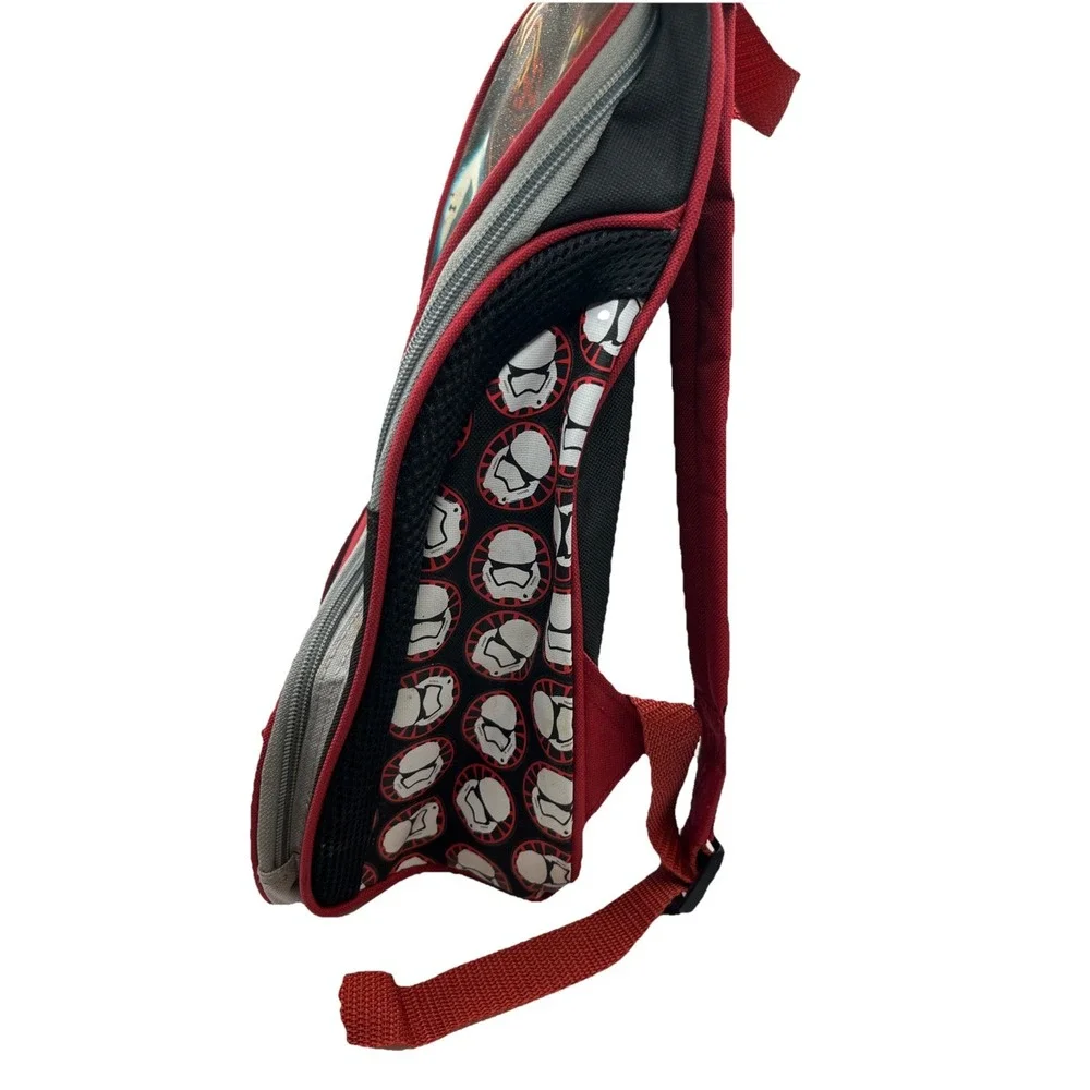 Star Wars The Force Awakens Backpack Kylo Ren Stormtroopers 12in Red and Black‎